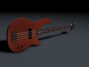 3d bass guitar dean edge model