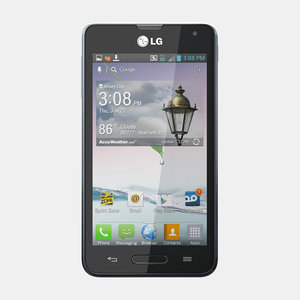 lg optimus f3 mobile phone 3d model