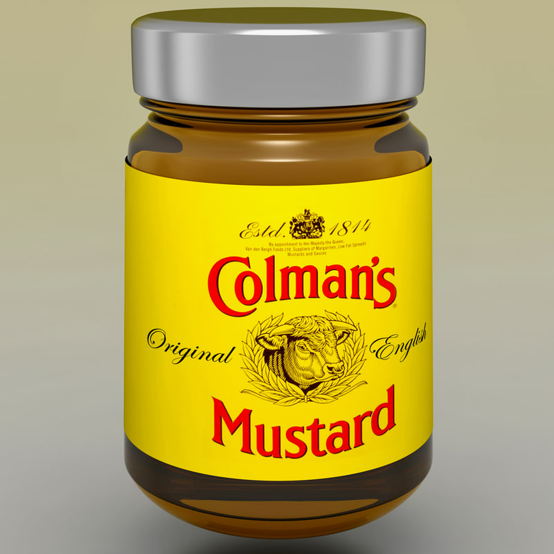 max mustard bottle colmans