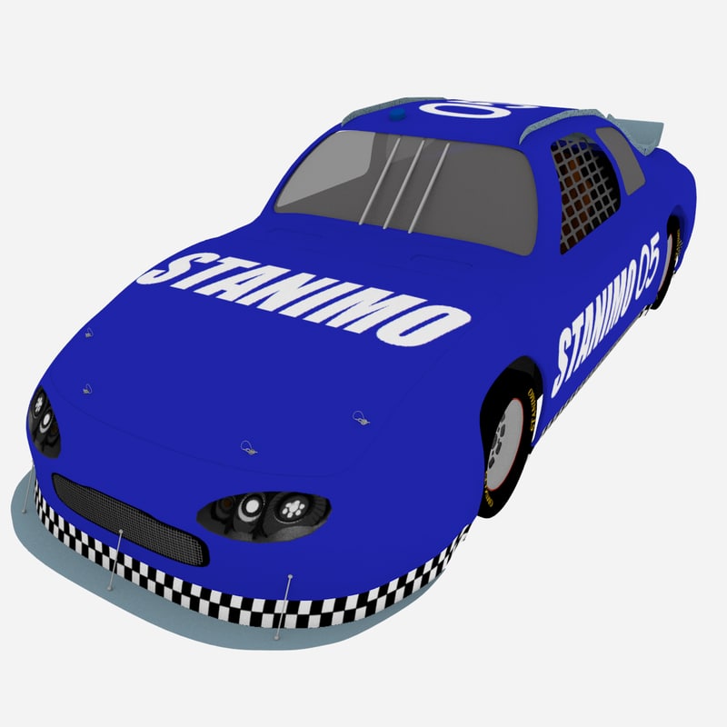 race car obj 3d model