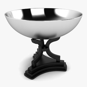 3d model bowl metal