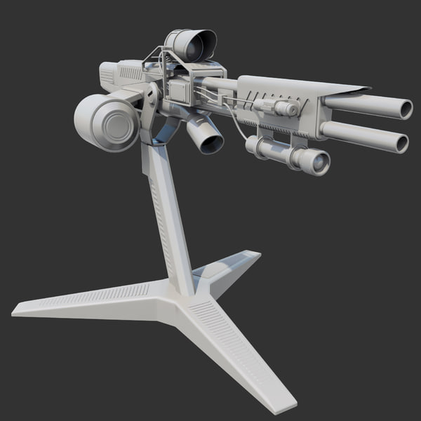 Sentry Gun 3d Max