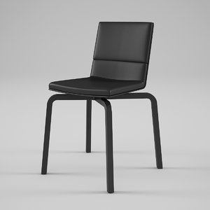 3d artek lento chair upholstered model