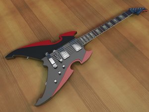 silvertone apocalypse special electric guitar 3d 3ds
