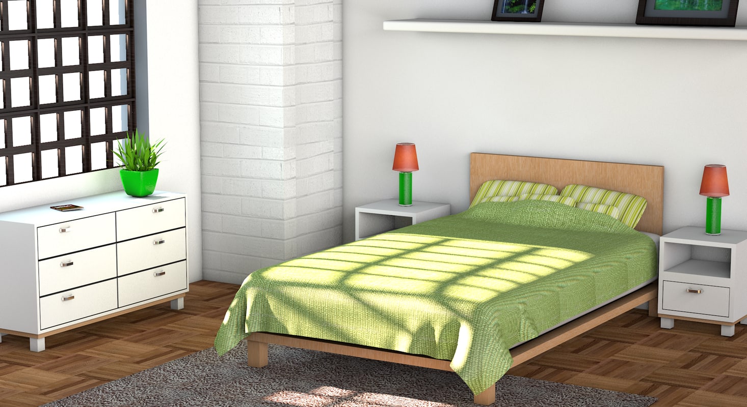 卧室场景3d模型