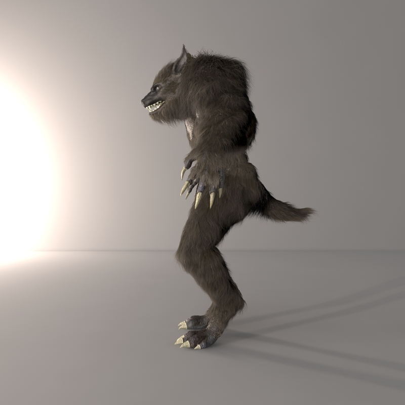 3d model werewolf monster creature