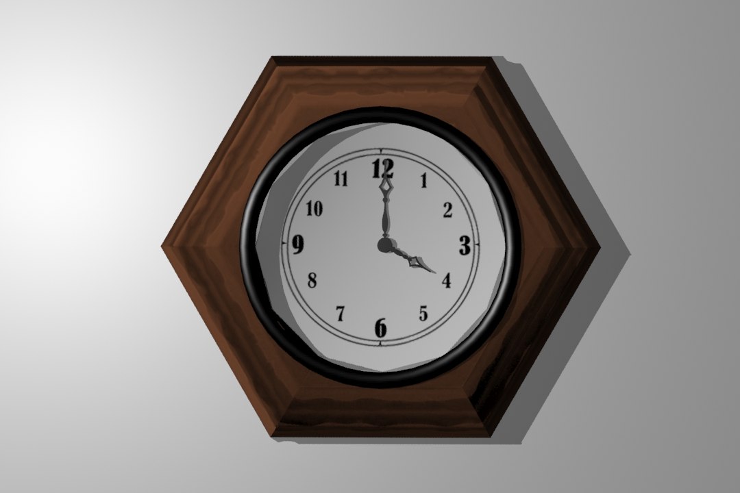 3d fancy clock