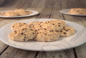 cookies plate 3d model