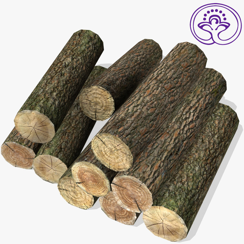 logs medieval 3d model