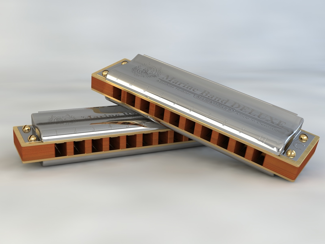 Harmonica 3D Models for Download TurboSquid
