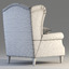 3d classic armchair vinci tosconova model