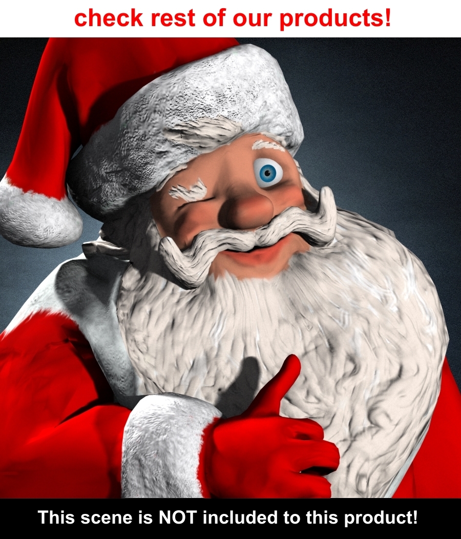 Free Santa Claus 3d Model 