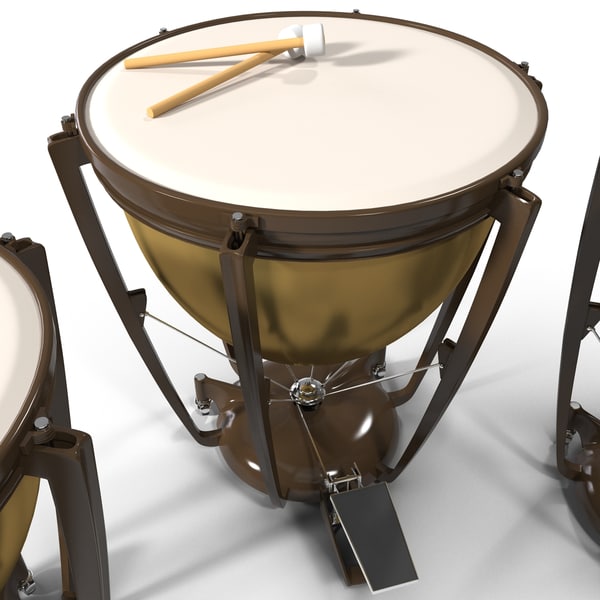 3d kettle drum model