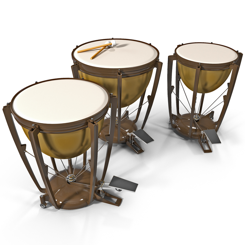 ケトルドラム3Dモデル TurboSquid 777386