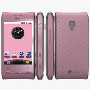 lg optimus gt540 pink 3d max