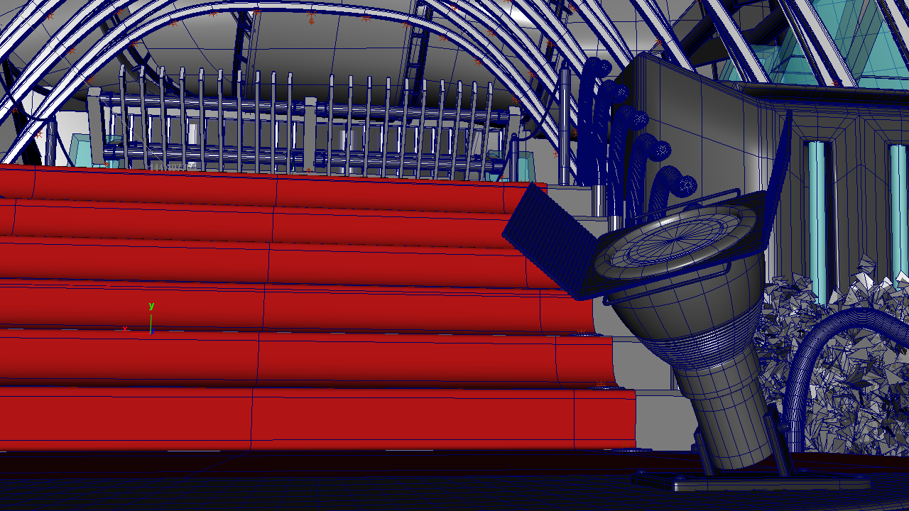 3d model of red carpet