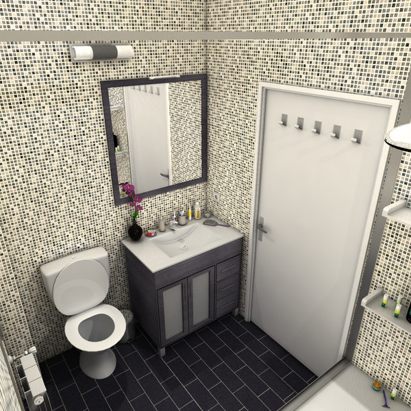 Макс туалет. 3ds Max туалет. Туалетная комната 3d model. Bathroom 3d model.