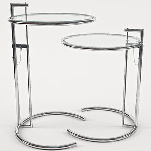 eileen gray adjustable table 3d 3ds