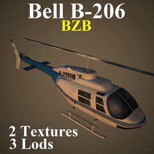 3d model bell bzb helicopter