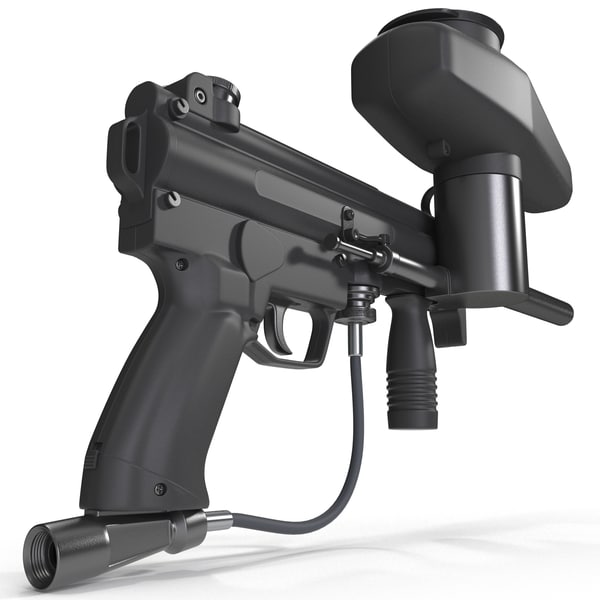 L'icône Du Pistolet De Paintball Est Un Vecteur De Dessin Animé