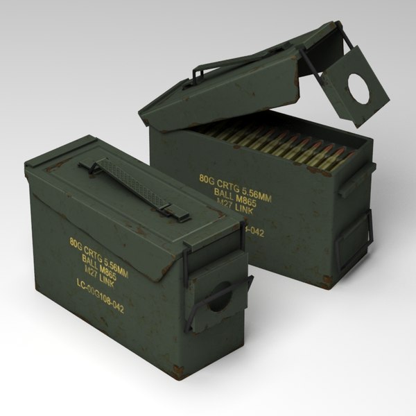3d ammunition box Ammo Box Game Ready Victor Tero Vescan.
