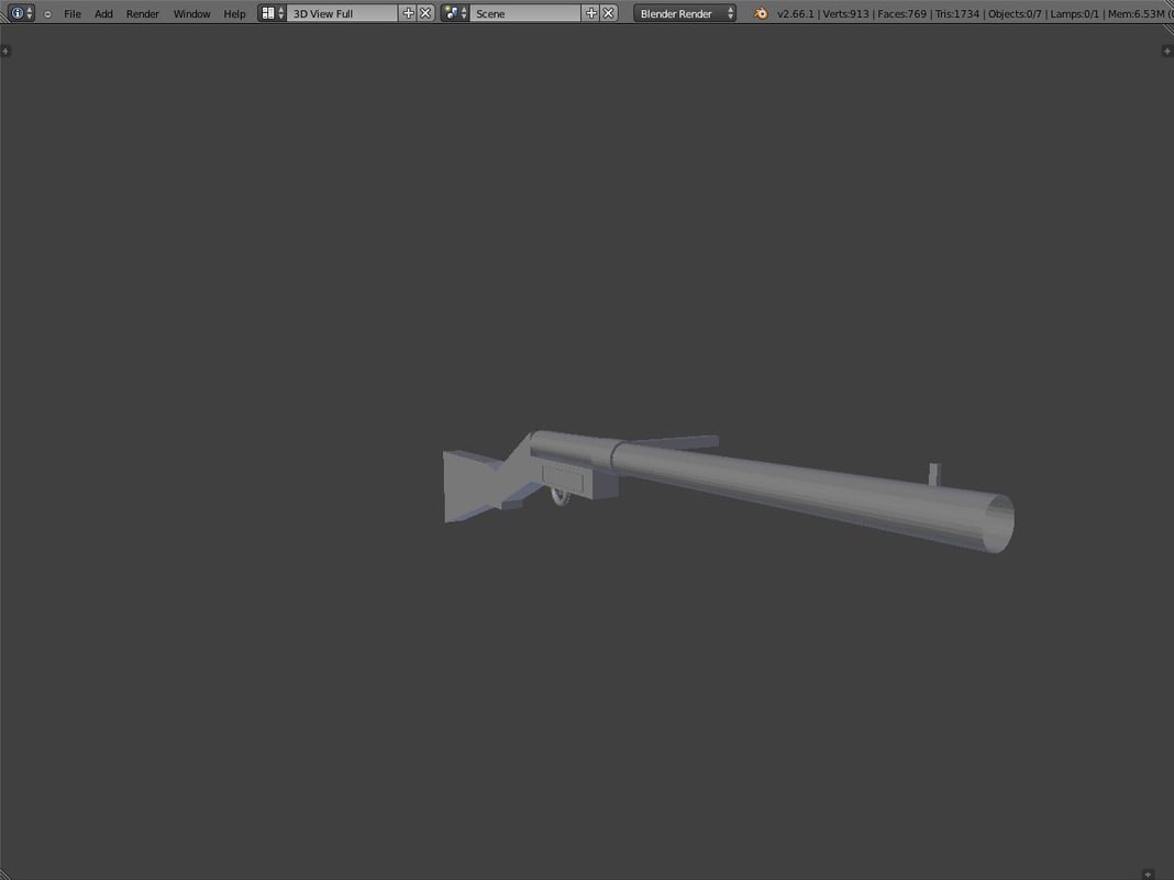 mp18 sub machine gun 3d model