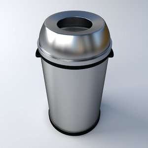 3d model trashcan 4