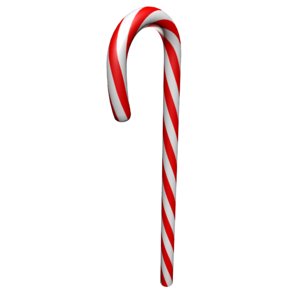 candy cane red 3d model
