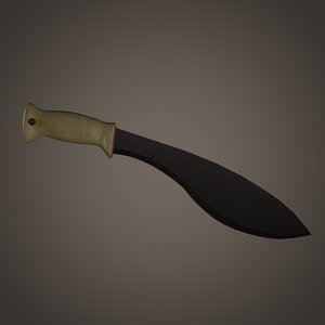 gurkha knife 3d 3ds
