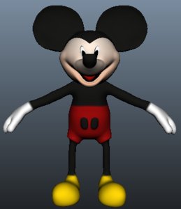 3d model of mickey mouse