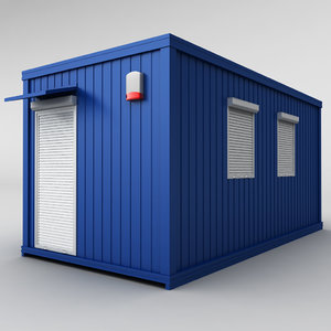container shipping house 3d 3ds