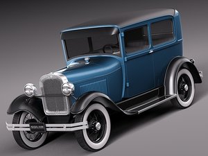 3dsmax classic antique sedan 1931