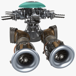 helicopter engine 4 3ds