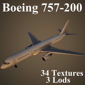 boeing 757-200 3d model