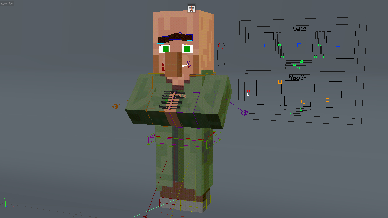 minecraft rig 3d model