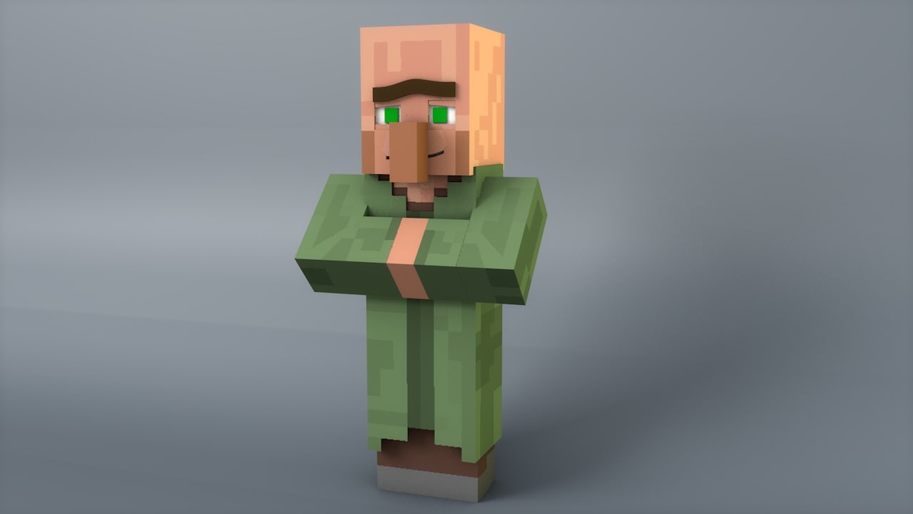 Minecraft rig 3d model