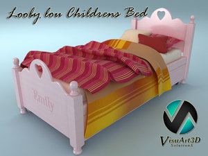 looby lou bed 3d model
