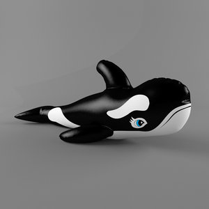 inflatable killer whale toy 3ds
