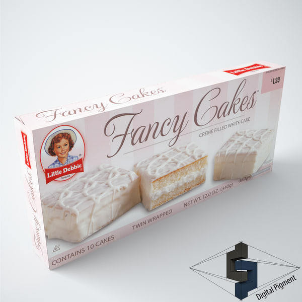 Modele 3d De Little Debbie Gateaux Fantaisie Turbosquid