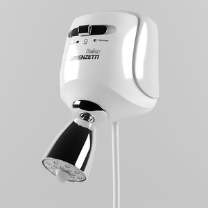 3d model relax electric shower lorenzetti