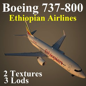boeing 737-800 eth 3d max