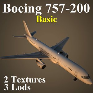 3d boeing 757-200 basic