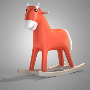 3d horse rocking model