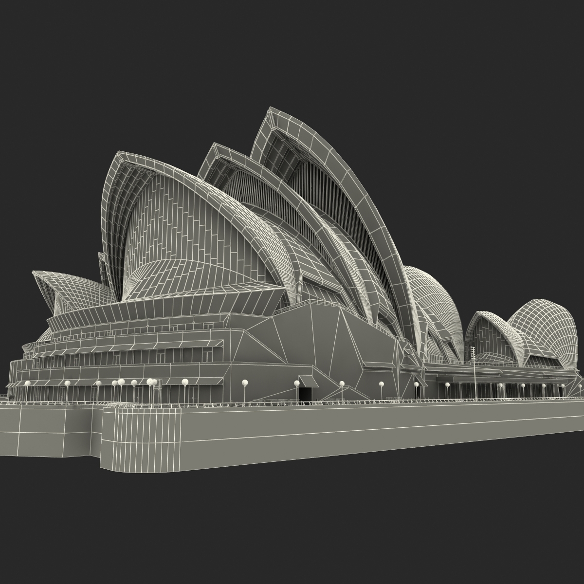 3d model of sydney opera house