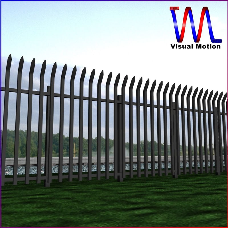 Metal Fencing 3d Model