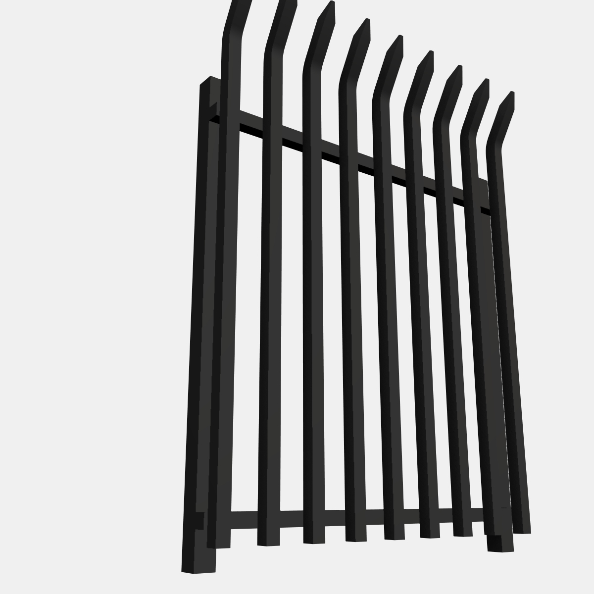 Metal Fencing 3d Model