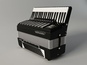 accordion weltmeister stella 3d model