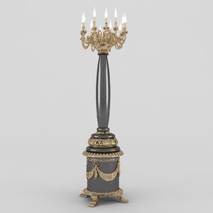 3d model candelabrum details