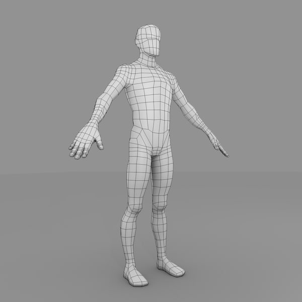 3ds Max Male Base Mesh