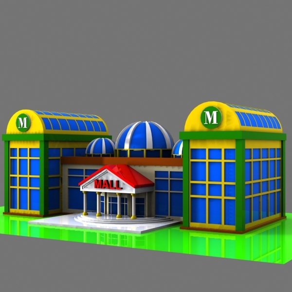 directx cartoon shopping mall